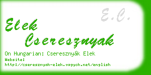 elek cseresznyak business card